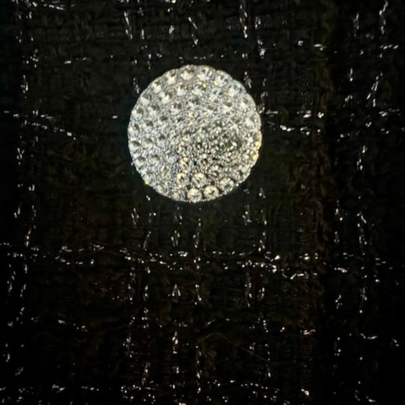 KARL LAGERFELD PARIS Metallic Tweed Mini Skirt, Size 12 - Picture 3 of 4